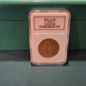 1882 CC $20 GOLD (NGC) VF 35