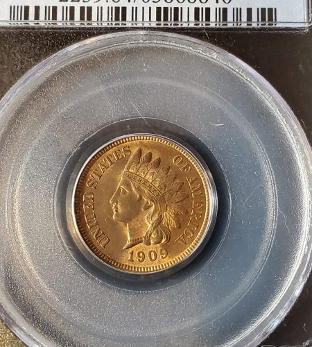 Indian Cent, 1909-S PCGS MS64RB CAC 1