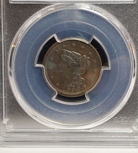 Braided Half Cent, 1853 PCGS MS64BN 4